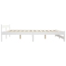 Estructura de cama sin colchón madera maciza de pino 200x200 cm