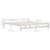 Estructura de cama sin colchón madera maciza de pino 200x200 cm