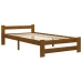 vidaXL Estructura de cama madera maciza pino marrón miel 90x200 cm