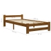 vidaXL Estructura de cama madera maciza pino marrón miel 90x200 cm