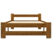 Estructura cama sin colchón madera pino marrón miel 100x200 cm