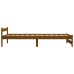Estructura cama sin colchón madera pino marrón miel 100x200 cm