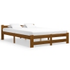 vidaXL Estructura de cama madera maciza pino marrón miel 120x200 cm