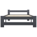Estructura cama sin colchón madera pino gris oscuro 90x200 cm