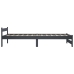 Estructura cama sin colchón madera pino gris oscuro 90x200 cm