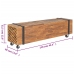 Mueble para TV madera teca macizo 110x30x32,5 cm