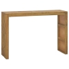 Mesa consola de madera maciza de teca 110x35x75 cm