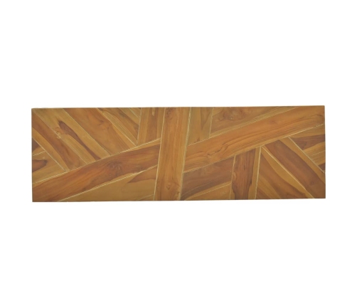 Mesa consola de madera maciza de teca 110x35x75 cm