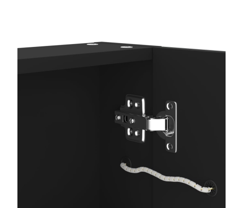 Mueble de baño con espejo LED 62x14x60 cm