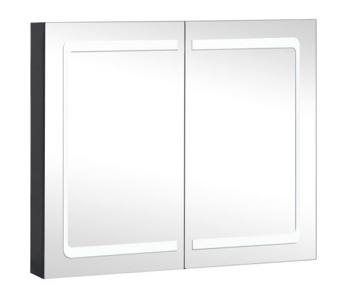 Mueble de baño con espejo LED 80x12,2x68 cm