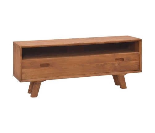 Mueble para la TV madera maciza de teca 110x30x45 cm