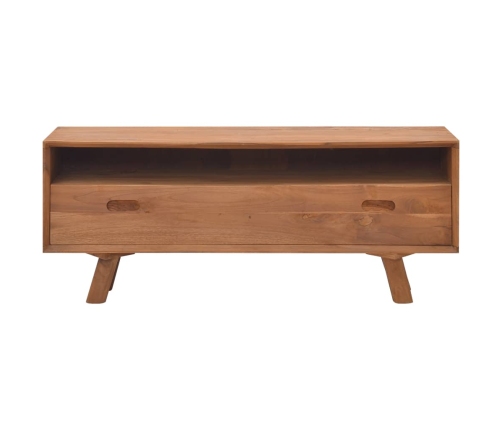 Mueble para la TV madera maciza de teca 110x30x45 cm