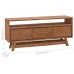 Mueble para TV de madera maciza de mango 110x30x50 cm