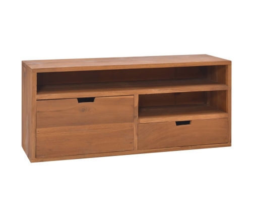 Mueble para TV de madera maciza de teca 90x30x40 cm