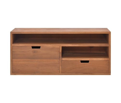 Mueble para TV de madera maciza de teca 90x30x40 cm