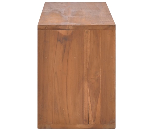 Mueble para TV de madera maciza de teca 90x30x40 cm