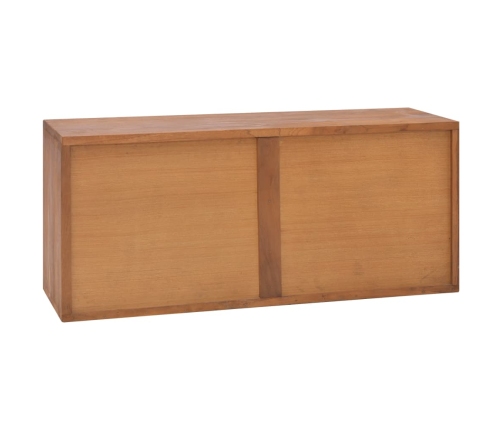 Mueble para TV de madera maciza de teca 90x30x40 cm