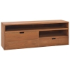 Mueble de TV madera maciza de teca 110x30x40 cm