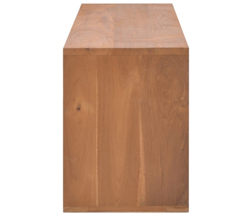 Mueble de TV madera maciza de teca 110x30x40 cm