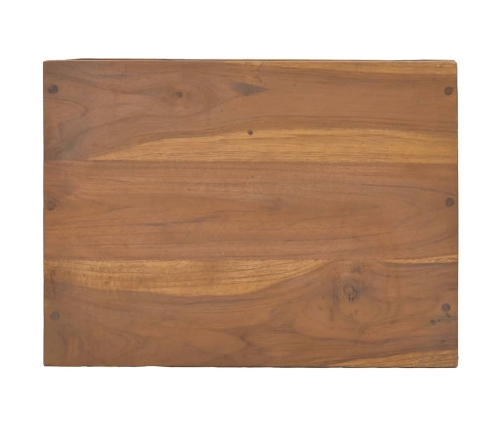 Mesita de noche de madera maciza de teca 40x30x45 cm