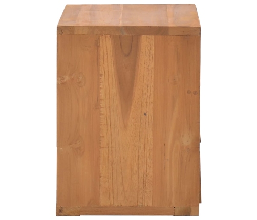 Mesita de noche madera maciza de teca 40x30x40 cm