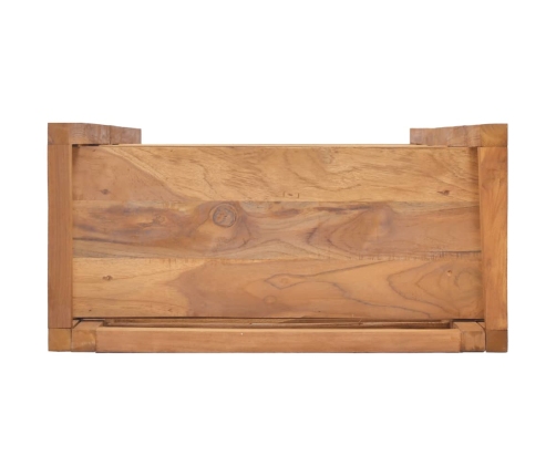 Estantería de madera maciza de teca 60x30x120 cm