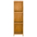 Estantería librería de madera maciza de teca 30x30x110 cm