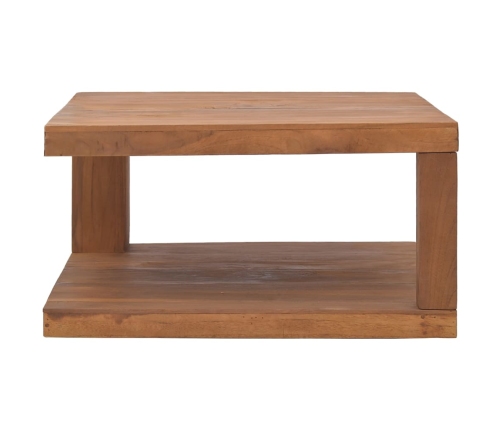 Mesa de centro madera maciza de teca 65x65x33 cm