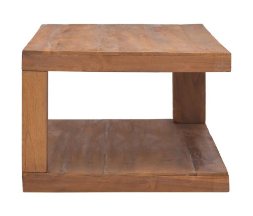 Mesa de centro de madera maciza de teca 90x50x35 cm