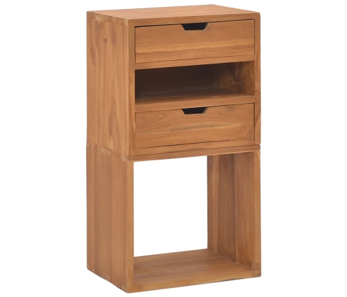 Mueble de almacenaje madera maciza de teca 40x30x76 cm