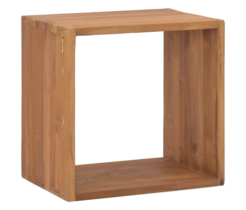 Mesita de noche de madera maciza de teca 40x30x40 cm