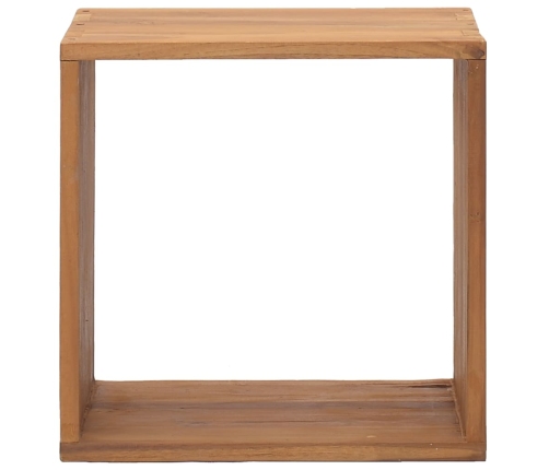 Mesita de noche de madera maciza de teca 40x30x40 cm