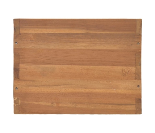 Mesita de noche de madera maciza de teca 40x30x40 cm