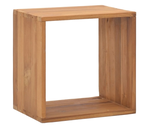 Mesita de noche de madera maciza de teca 40x30x40 cm