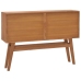 Mesa consola de madera maciza de teca 110x30x79 cm