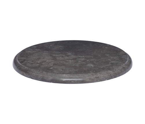 Tablero para mesa mármol negro Ø40x2,5 cm