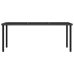 Conjunto de comedor de jardín 7 piezas ratán sintético negro