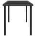 Conjunto de comedor de jardín 7 piezas ratán sintético negro