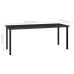 Conjunto de comedor de jardín 7 piezas ratán sintético negro