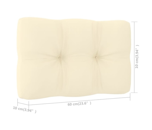 Set muebles de jardín y cojines 4 pzas madera pino impregnada