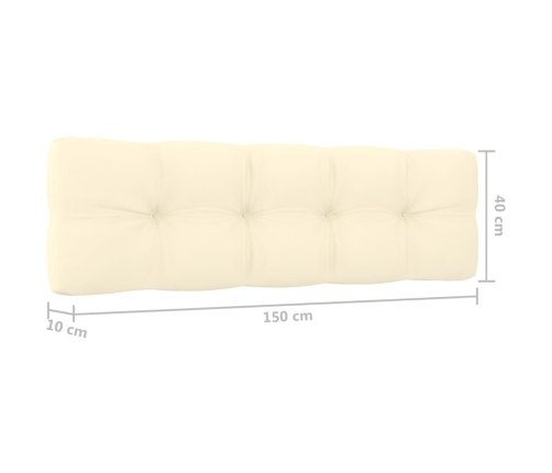 Set muebles de jardín y cojines 4 pzas madera pino impregnada