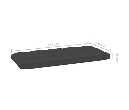 Set de sofás jardín 3 piezas con cojines madera pino impregnada