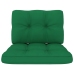 Set muebles de jardín y cojines 3 pzas madera pino impregnada