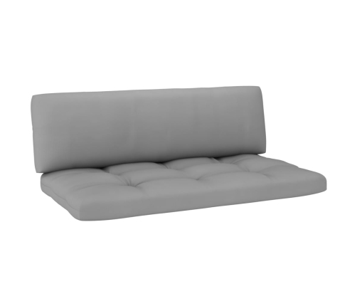 Muebles de palets 4 pzas y cojines madera pino impregnada