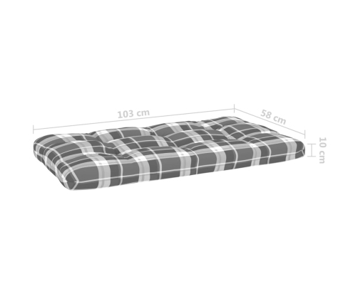 Muebles de palets 4 pzas y cojines madera pino impregnada