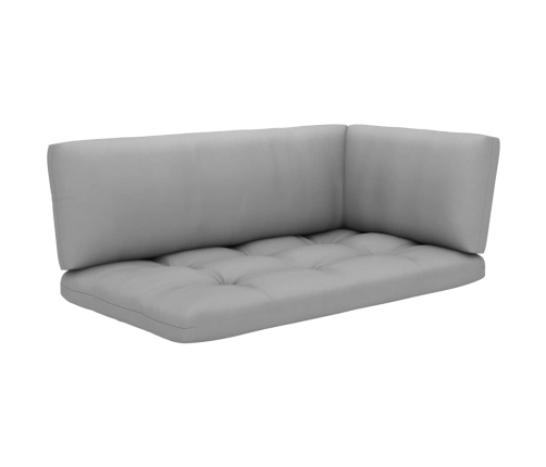 Muebles de palets 6 pzas y cojines madera pino impregnada
