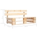 Muebles de palets 6 pzas y cojines madera pino impregnada