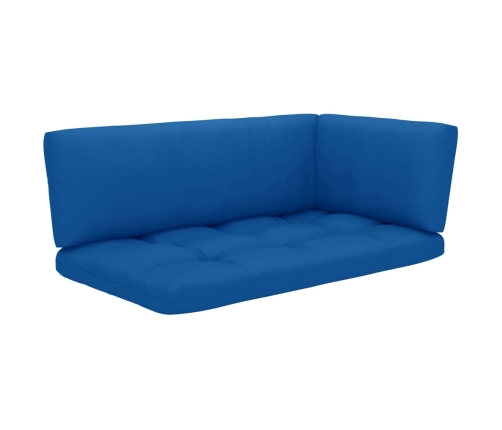 Muebles de palets 6 pzas y cojines madera pino impregnada