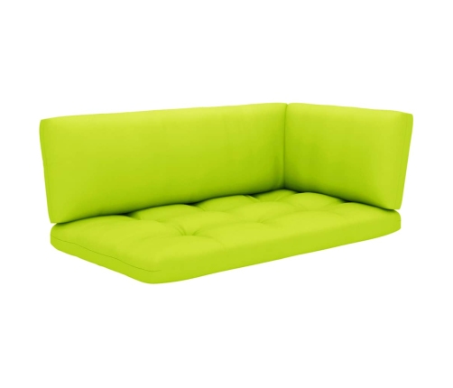 Muebles de palets 6 pzas y cojines madera pino impregnada