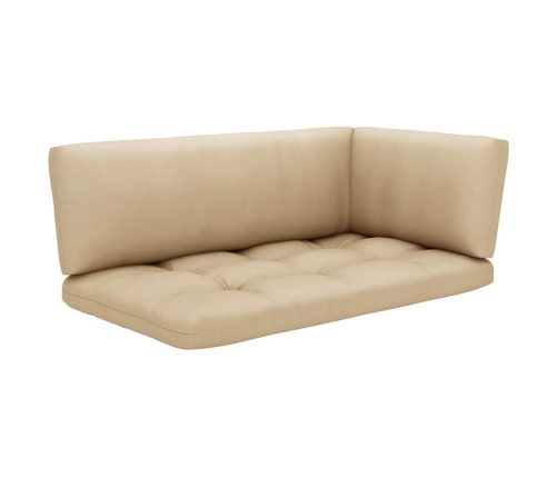 Muebles de palets 6 pzas y cojines madera pino impregnada